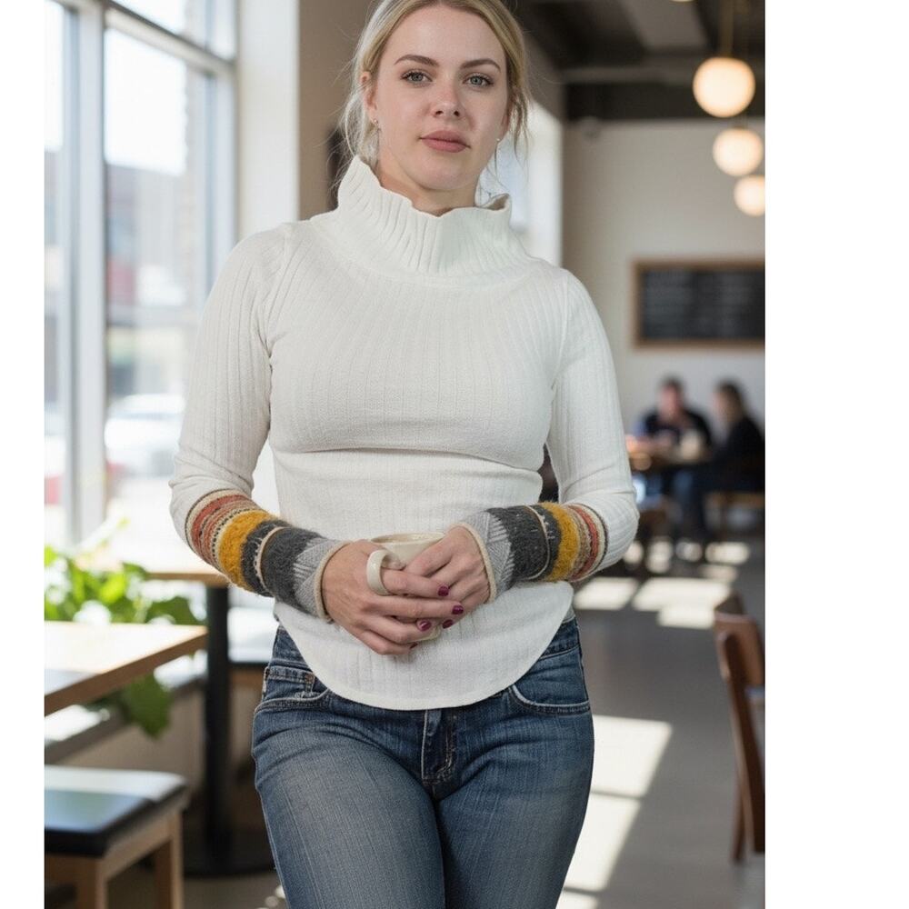 Y2K style Free People alpaca blend sweater blouse